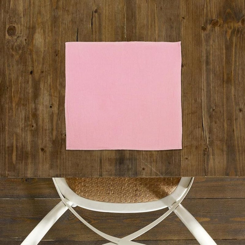 Beaupretty 12 قطعة مناديل قطنية قابلة لإعادة الاستخدام للمائدة ناعمة قابلة للغسيل باللون الوردي لحفلات الزفاف والمنزل - Image 5